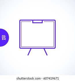 Training isolated minimal single flat linear icon. Line vector icon for websites and mobile minimalistic flat design.