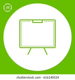 Training isolated minimal single flat linear icon. Line vector icon for websites and mobile minimalistic flat design.