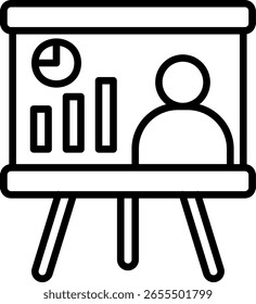 Training Line Icon Vector Design