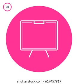 Training line vector icon