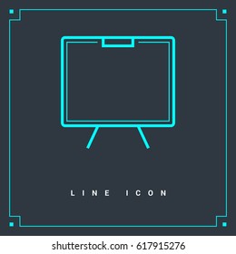 Training line vector icon