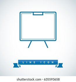 Training line vector icon