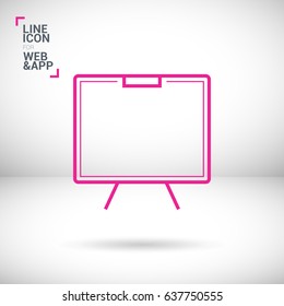Training line vector icon