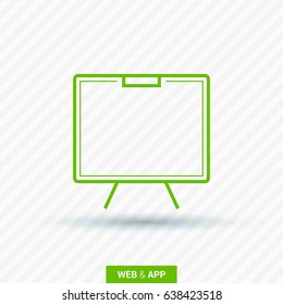 Training line vector icon
