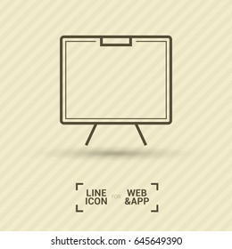 Training line vector icon