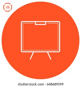 Training line vector icon