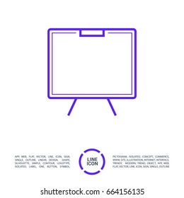 Training line vector icon