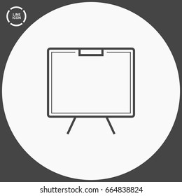 Training line vector icon