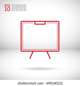 Training line vector icon