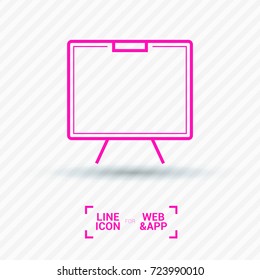 Training line vector icon