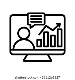 Training Line Vector Illustration On White Background.