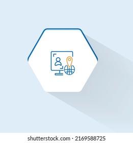 IT Training Location icon vector design