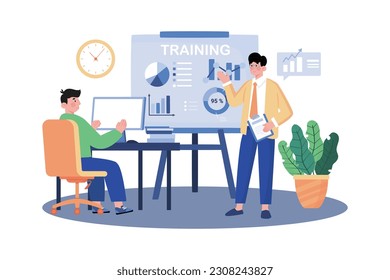 Training manager developing team training programs.