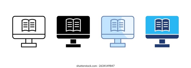 Training Module Icon Set Multiple Style Collection