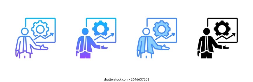 Training Multi Style Icon Set