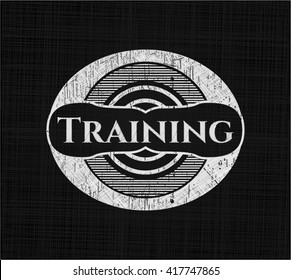 Training on chalkboard