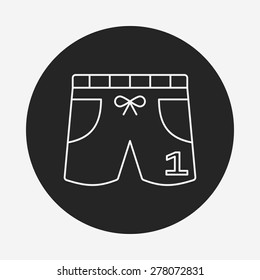 Training Pants line icon