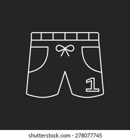 Training Pants line icon