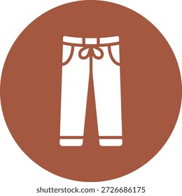 Ilustração de design de ícone de vetor de calças de treinamento