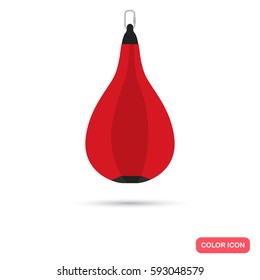 Training pear color flat icon for web and mobile design