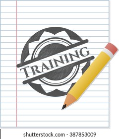 Training pencil draw