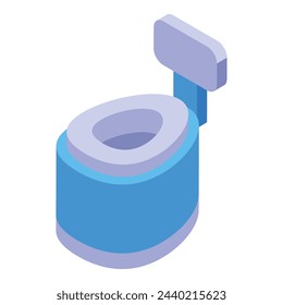 Training potty icon isometric vector. Toilet child. Kid seat