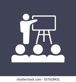 Training, presentation, education icon.