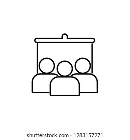 Training, presentation, education icon. Vector.