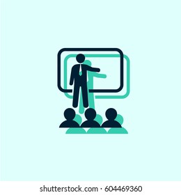 Training, presentation icon