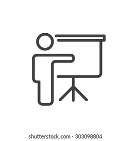 Training, presentation icon. Vector.