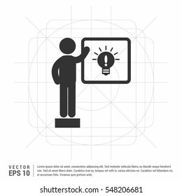 Training, presentation icon. Vector.

