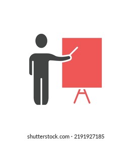 Training, presentation icons  symbol vector elements for infographic web