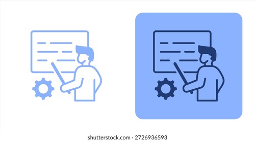Programa de entrenamiento MixedIlustración de color de dos tonos y fondo contrastante