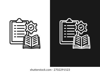 Conjunto de iconos de requisitos de entrenamiento colección en blanco y negro
