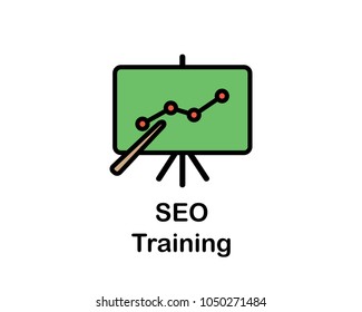 training search engine optimization cartoon design illustration.cartoon design style, designed for web and app