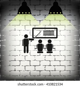 Training seminar icon.