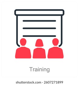 Training and seminar icon concept