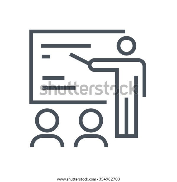 Training Seminar Icon Suitable Info Graphics Stock Vektorgrafik Lizenzfrei