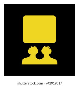 training seminar icon vector