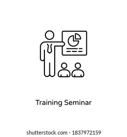 Training Seminar icon in vector. Logotype