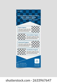 Training Services Roll Up Banner Design Template