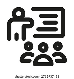 Symbol für Trainingssitzung. Modernes professionelles Minimal Line Vektorsymbol für Lernen und Geschicklichkeitsentwicklung

