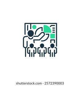Training Session line icon. Universal creative premium symbol. Vector sign icon logo template. Vector illustration