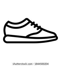 Training shoes icon. Outline training shoes vector icon for web design isolated on white background