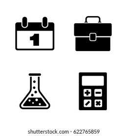 Training. Simple Related Vector Icons Set for Video, Mobile Apps, Web Sites, Print Projects and Your Design. Black Flat Illustration on White Background.