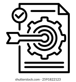 Training and Skill Icon Element For Design