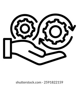 Training and Skill Icon Element For Design