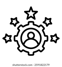 Training and Skill Icon Element For Design