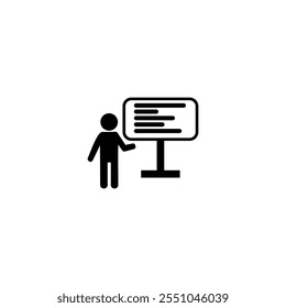 Training skills seminar icon vector workshop, how to growth up and success business icon