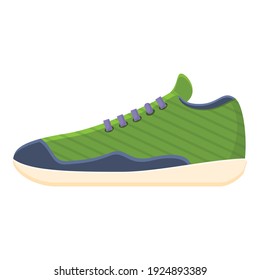 Training sneakers icon. Cartoon of training sneakers vector icon for web design isolated on white background